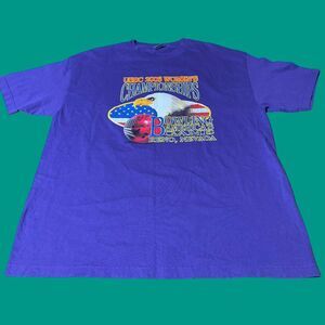 2006 Womens Bowling Championship Purple Bald Eagle T Shirt Alstyle Size XL